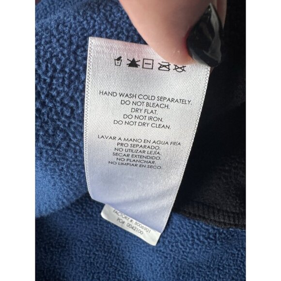 Spyder Men's Sz XL Blue & Black Half Zip Gait Knit Pullover Jacket - Picture 9 of 13